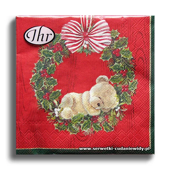 6380PACZKA Little Weary Bear Red