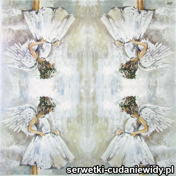 6448 ANIOŁ W TAŃCU serwetki pojedyncze