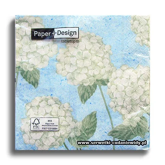 6573PACZKA Hortensia On Blue