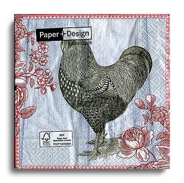 6576PACZKA Painted Rooster