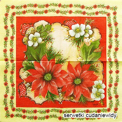 66373 Retro Poinsetia