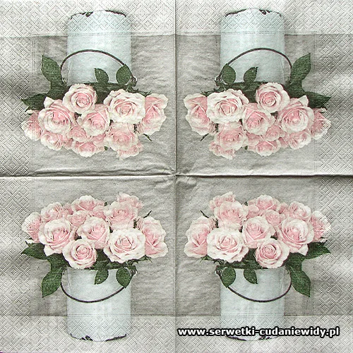 66629 Bucket With Roses