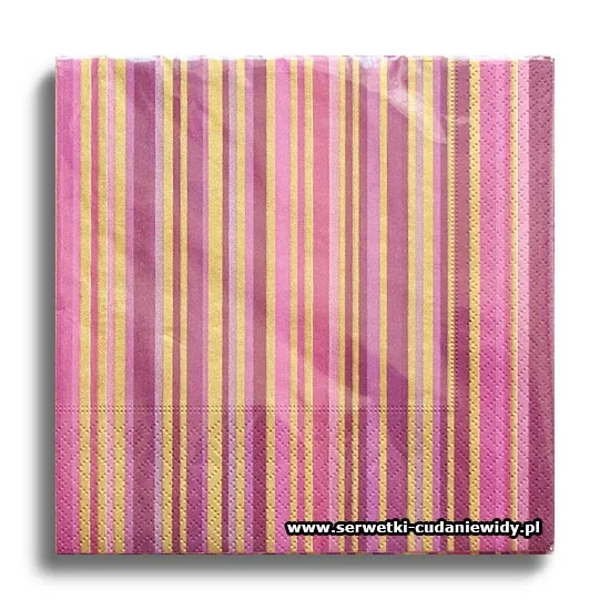 667PACZKA Stripes Violet Gold