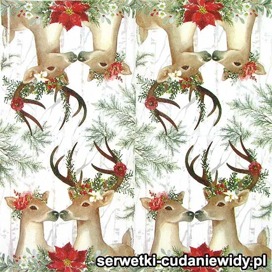 66940 Świąteczna Para Jeleni