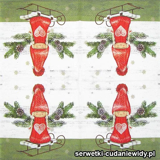 67010 Aniołek Włóczki Na Sankach