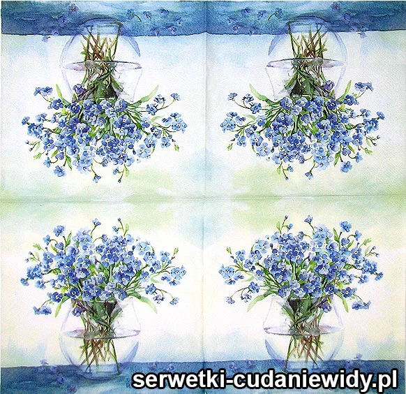 6778 Niezapominajki W Szkle