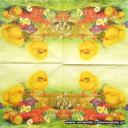6993 Easter Eggs With Two Chickens