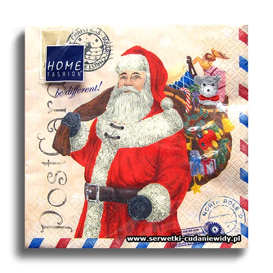 7063PACZKA Santa Postcard