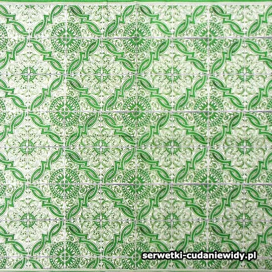 7150 Kafelki Z Ornamentem Zielone