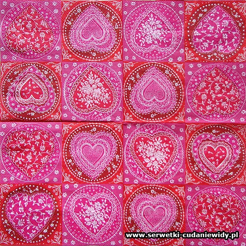 7418 Old Lace Hearts
