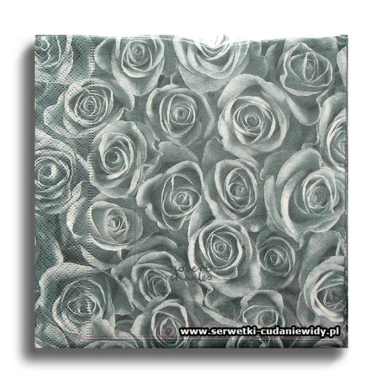 7603PACZKA Silver Roses