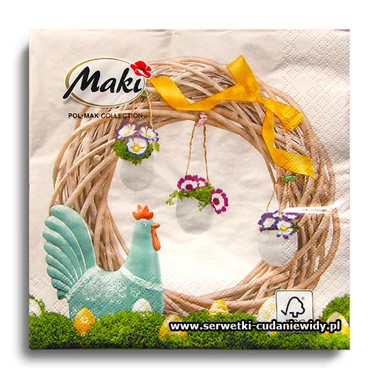 7675PACZKA Easter Wreath