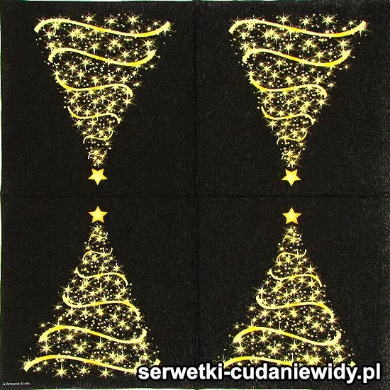 7701 Świetlista Choinka Czarna