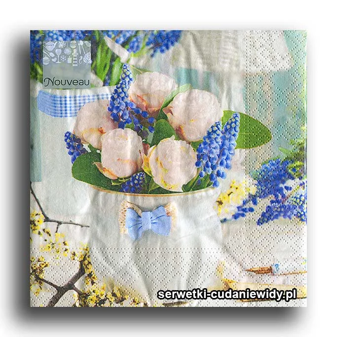 7750PACZKA Peonie I Szafirki