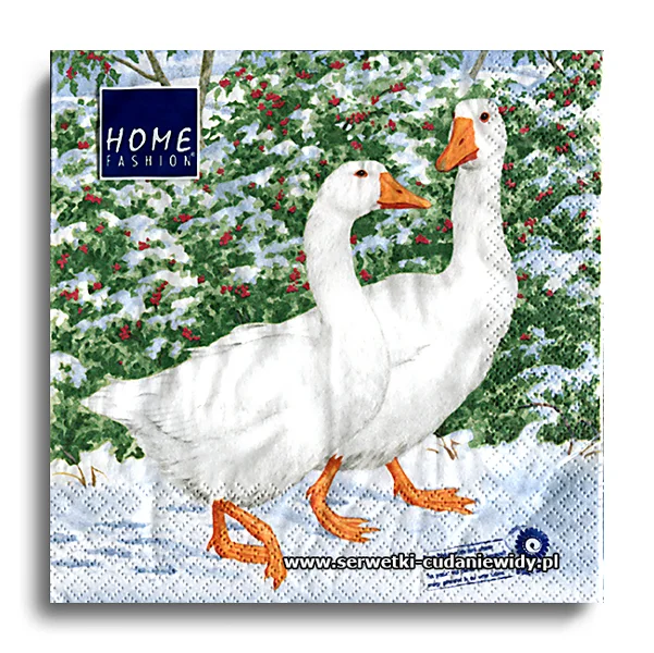 7766PACZKA Geese Couple