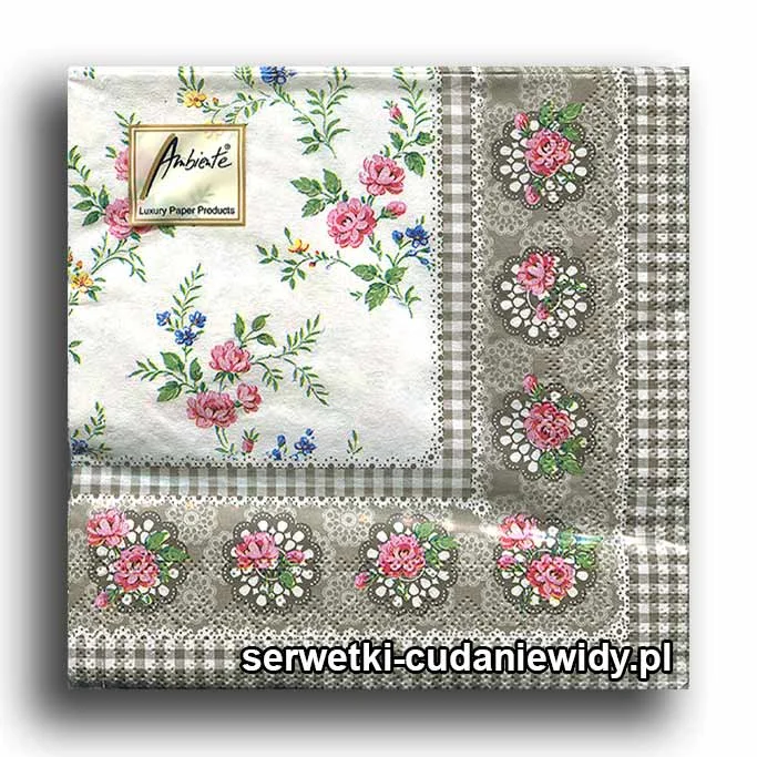 7865PACZKA Folkowe Różane