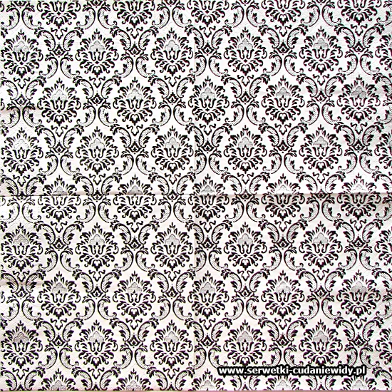 8044 Ornament Black White