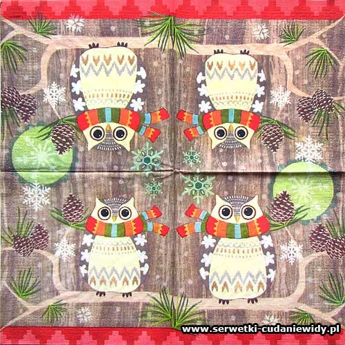 8361 Owl With Scarf