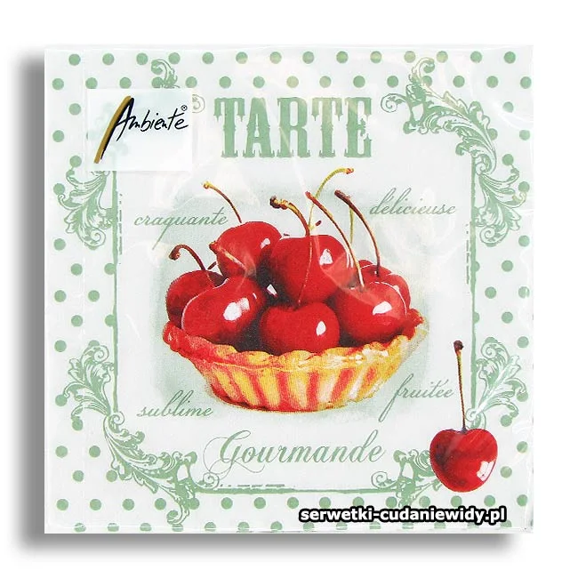 8585PACZKA Pyszna Tarta Czereśniowa