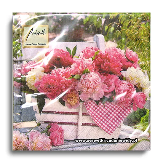 8640PACZKA Peonies In Basket