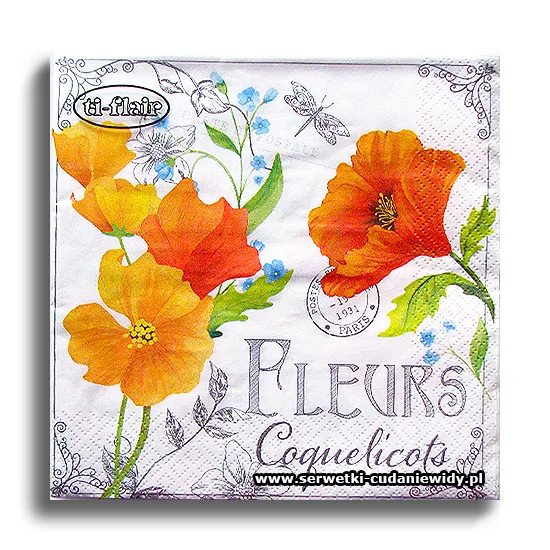 8685PACZKA Fleurs De Coquelicots