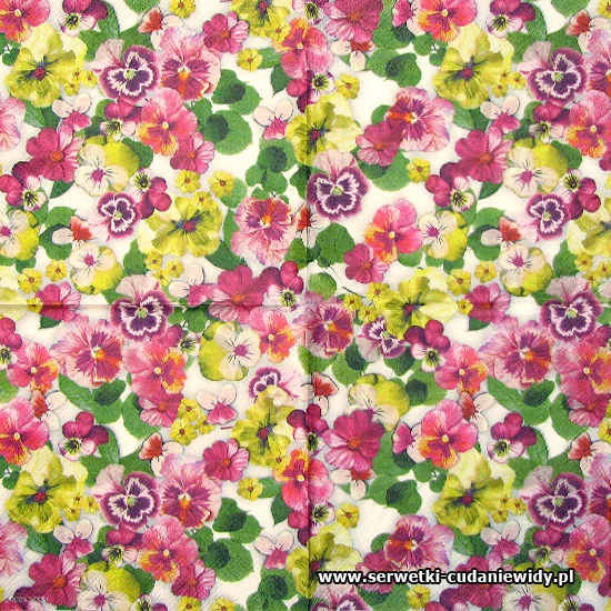 8792 Pansy All Over Yellow