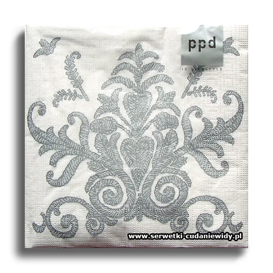 8807PACZKA Gobelin White Silver
