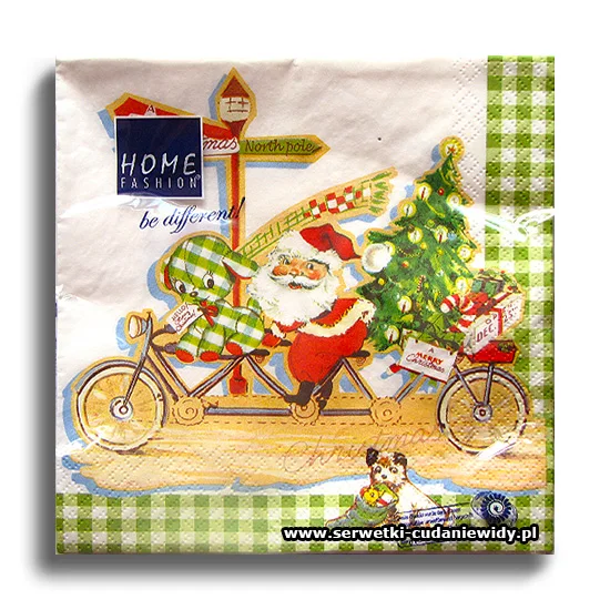 8879PACZKA Santa On A Bike
