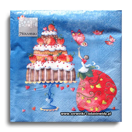 8982PACZKA Strawberry Cake