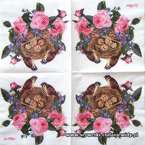 9140 Roses With Birds