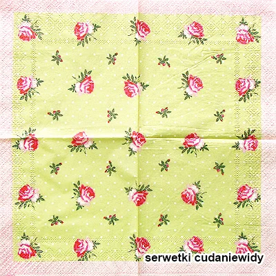 9141 Roses On Green