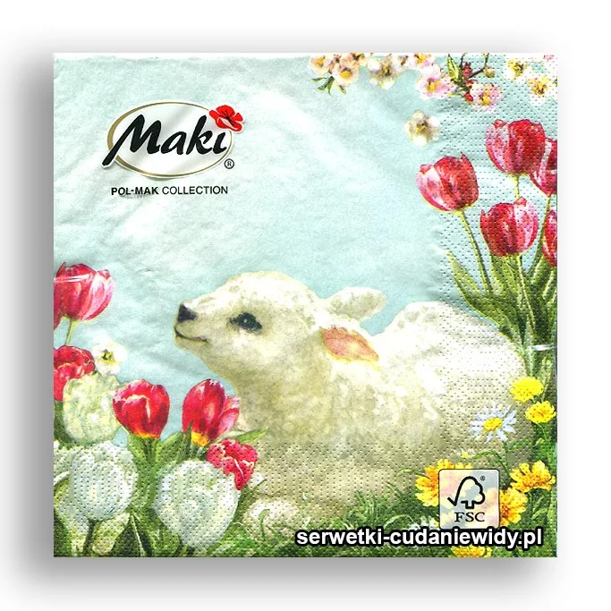 9478PACZKA Baranki W Tulipanach