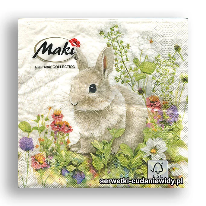 9690PACZKA Królik W Ogrodzie