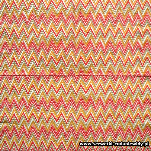 9883 Zigzag Stripes Red
