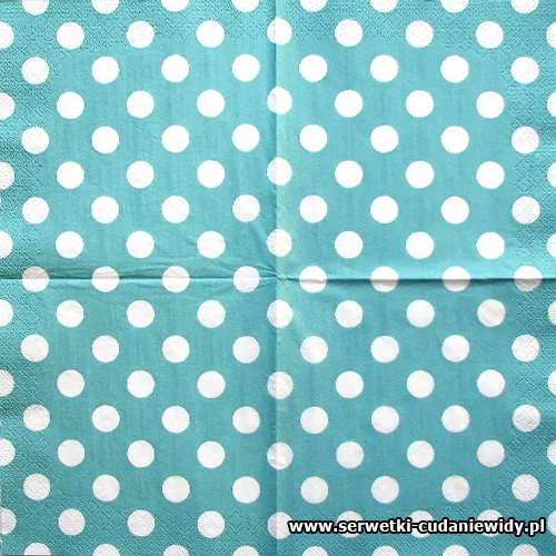 9891 White Dots Blue