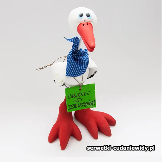 CER103 Bocian Gliniany Ceramiczny