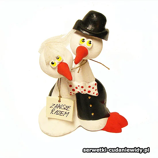 CER111 Bociany Gliniane Ceramiczne
