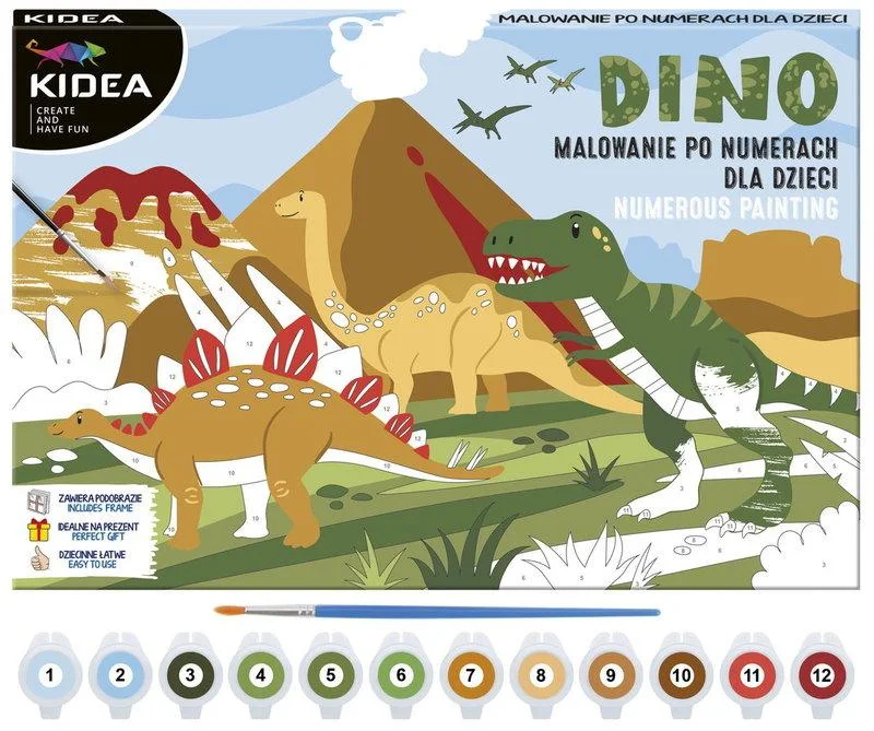 DRF091799 Malowanie Po Numerach Dinozaury