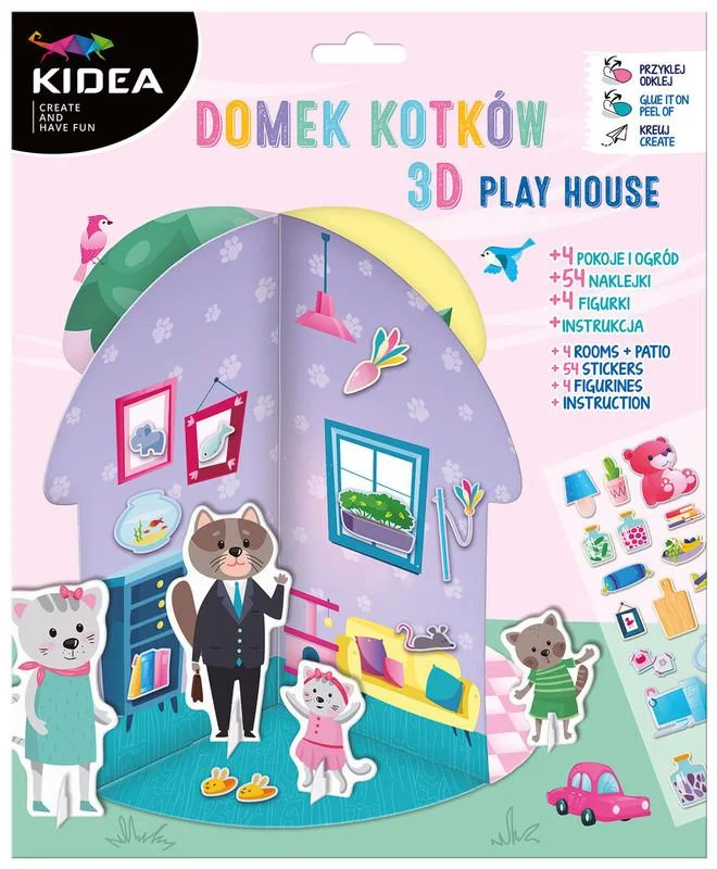 DRF700071 Domek Dla Kotków 3D