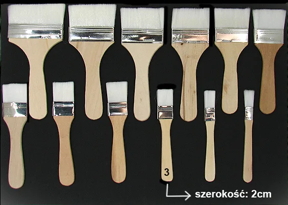 KIN13 Pędzel Nr 13 Syntetyczny Płaski