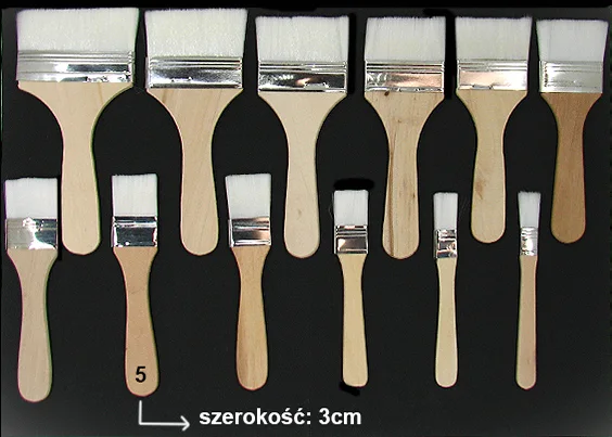 KIN15 Pędzel Nr 15 Syntetyczny Płaski