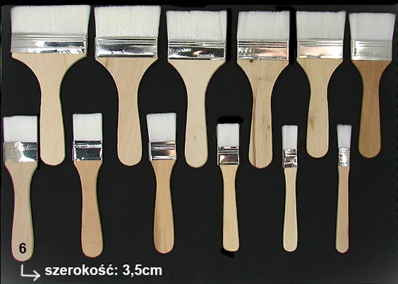 KIN16 Pędzel Nr 16 Syntetyczny Płaski