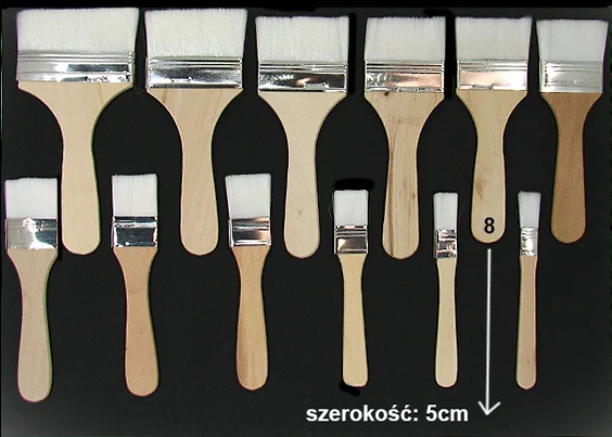 KIN18 Pędzel Nr 18 Syntetyczny Płaski