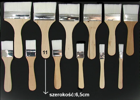KIN21 Pędzel Nr 21 Syntetyczny Płaski