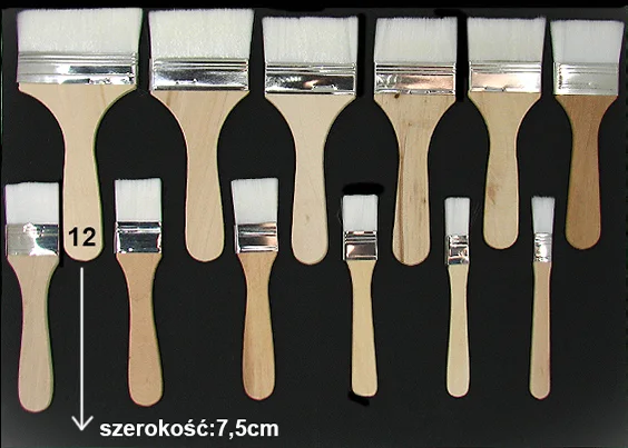 KIN22 Pędzel Nr 22 Syntetyczny Płaski