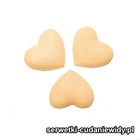 ME001 Komplet 3 Wypukłych Serc