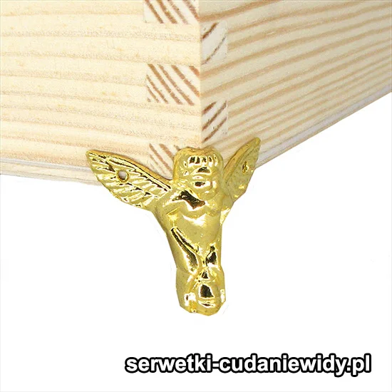 OKU296 Nóżki Metalowe Złote Aniołki