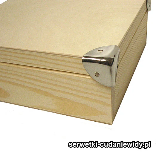 OKU459 Narożnik Metalowy Srebrny Kpl.4 Sztuki