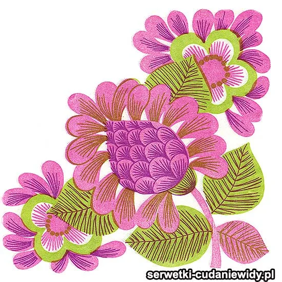 OLD1690 Serwetka Z Lat 70 -Tych