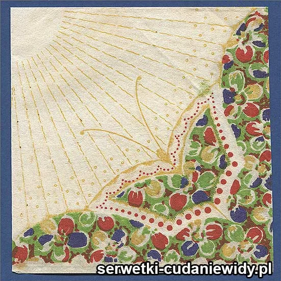 OLD2533 Serwetka Z Lat 60 -Tych